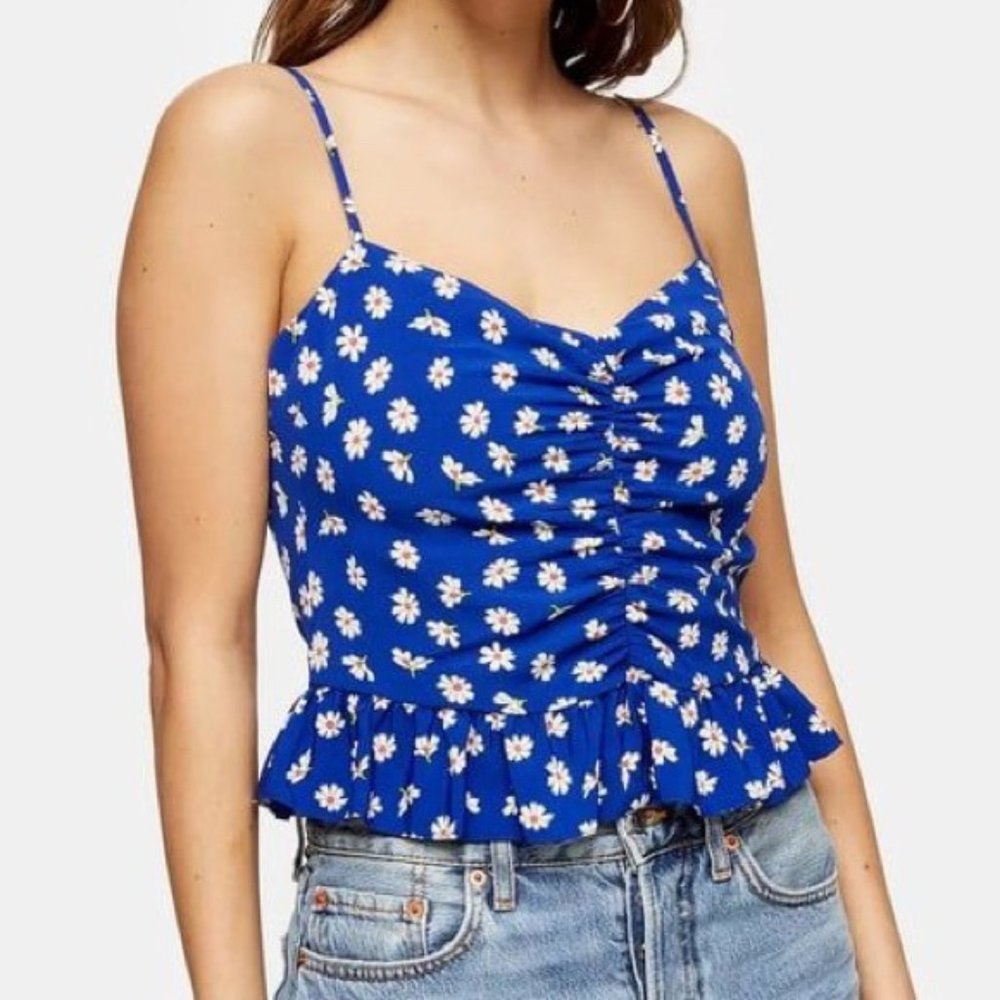 Daisy Ruffled Crop Cami